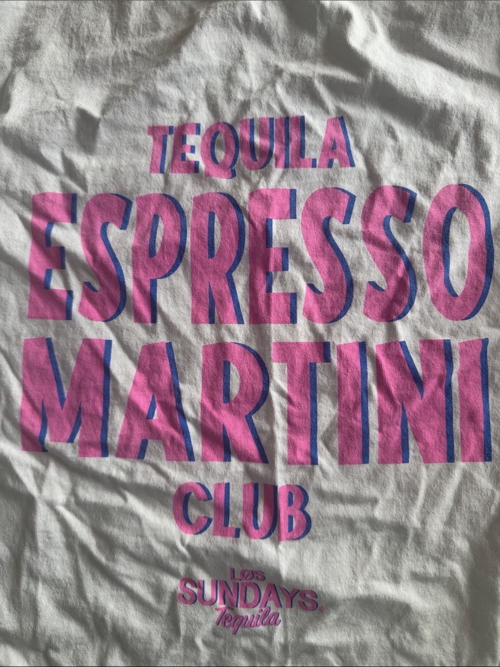 Los Sundays Tequila Espresso Martini Club Graphic Tee with Pink Script